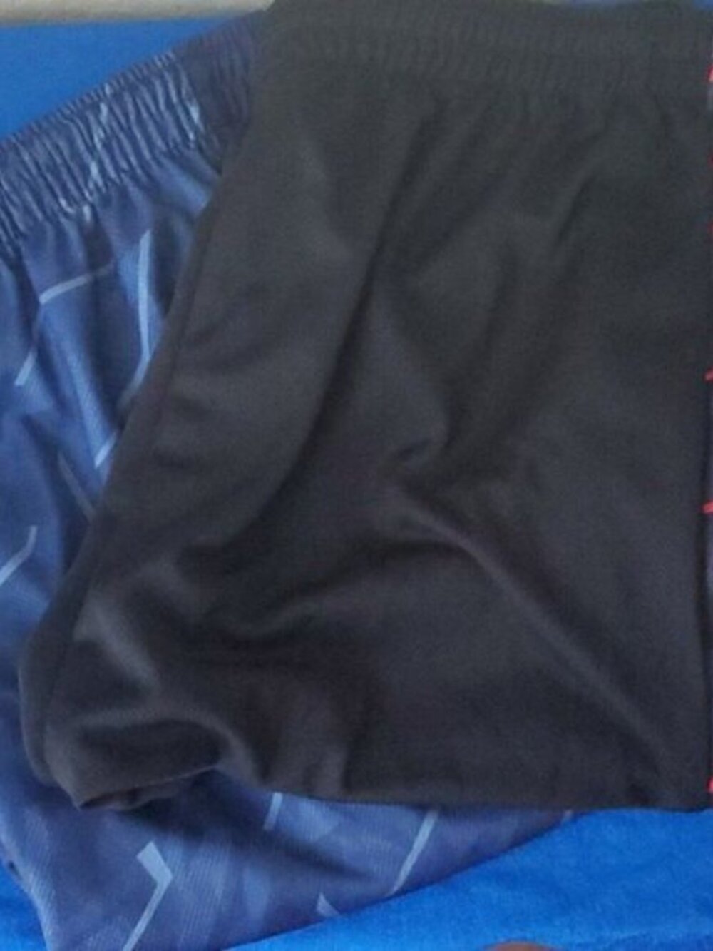 Lot of 2 Men's Pro X Basketball Shorts - NWT Size XL (Black/Red) & Size XXL (Blu